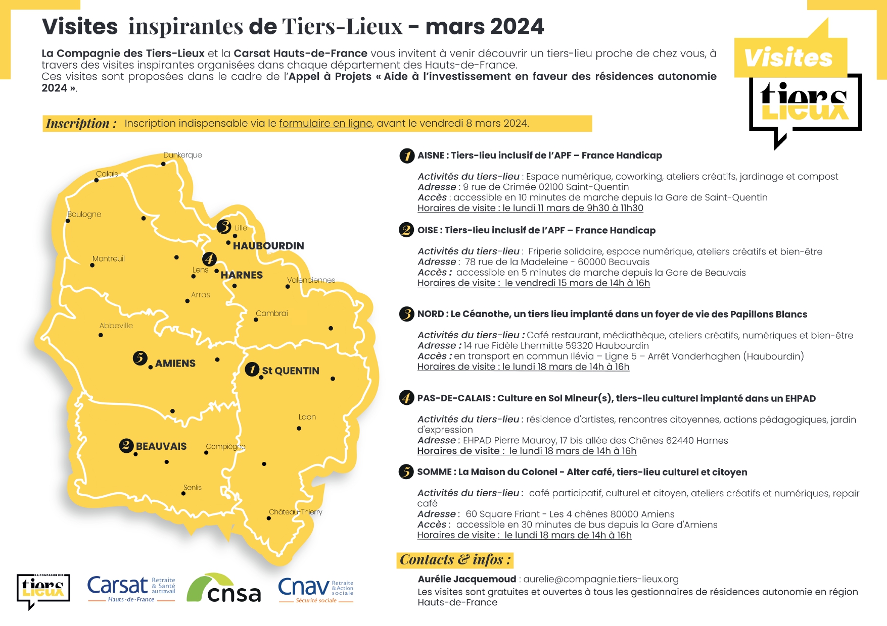 Visites tiers lieux mars 2024